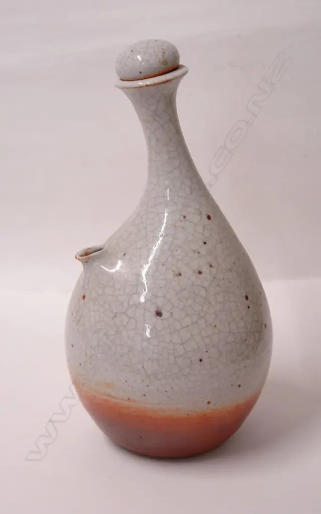 Ian Firth crackle glazed pouring vessel Image 1++