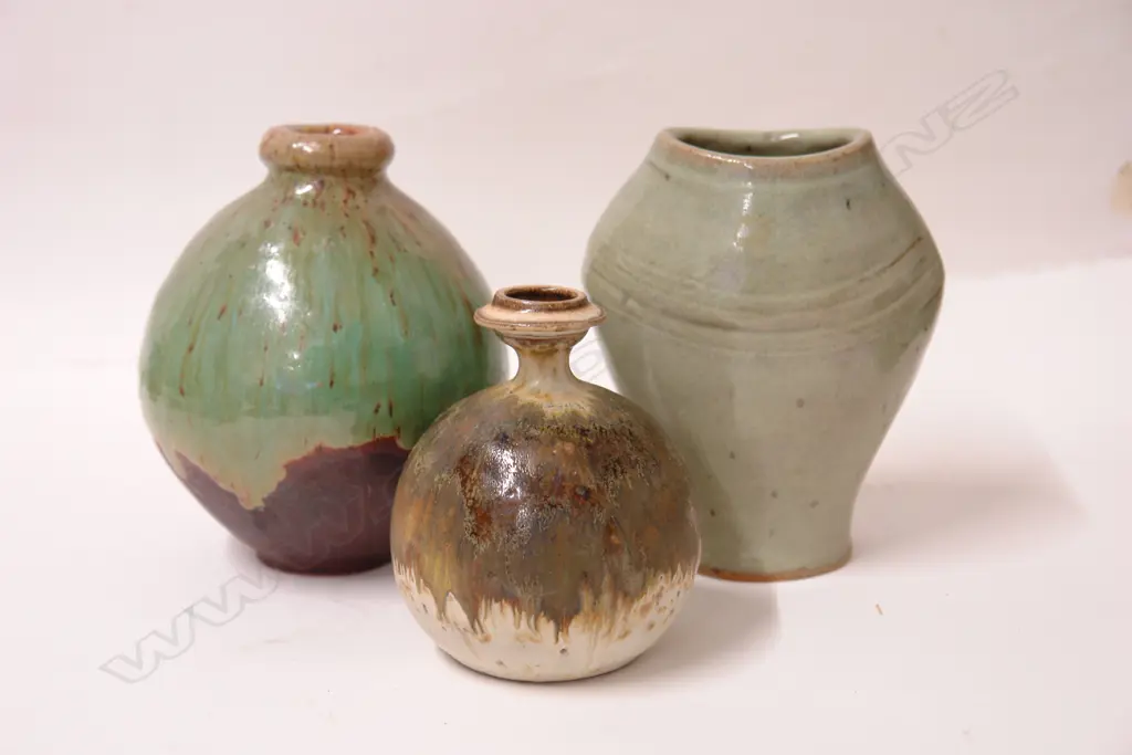 Three Ian Firth vases Image 1++