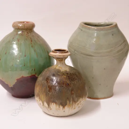 Three Ian Firth vases