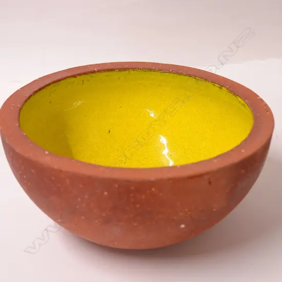 Ian Firth yellow glazed interior bowl