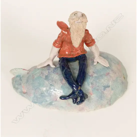 Two John Green figured pottery pieces