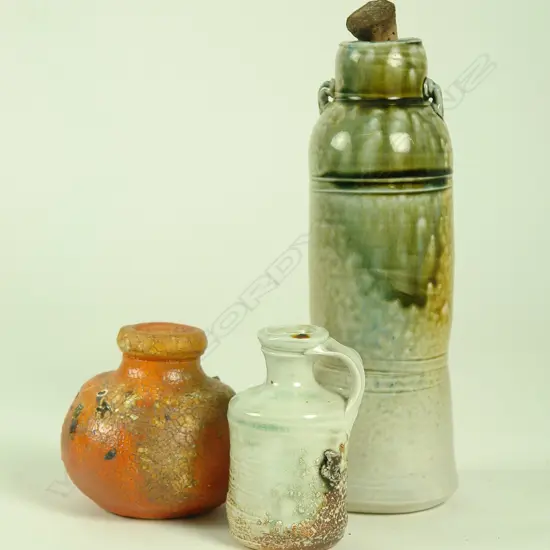 Three N.Z. Studio Pottery pieces