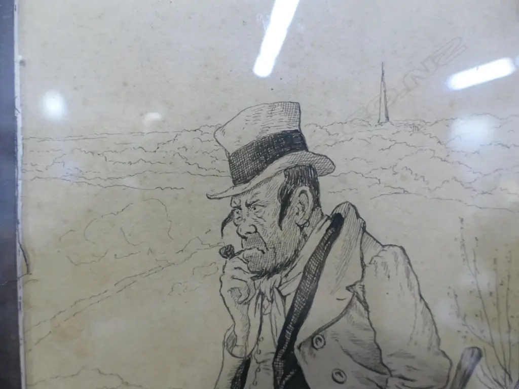 A George Cruikshank (1792-1878) pen and ink drawing Image 1++