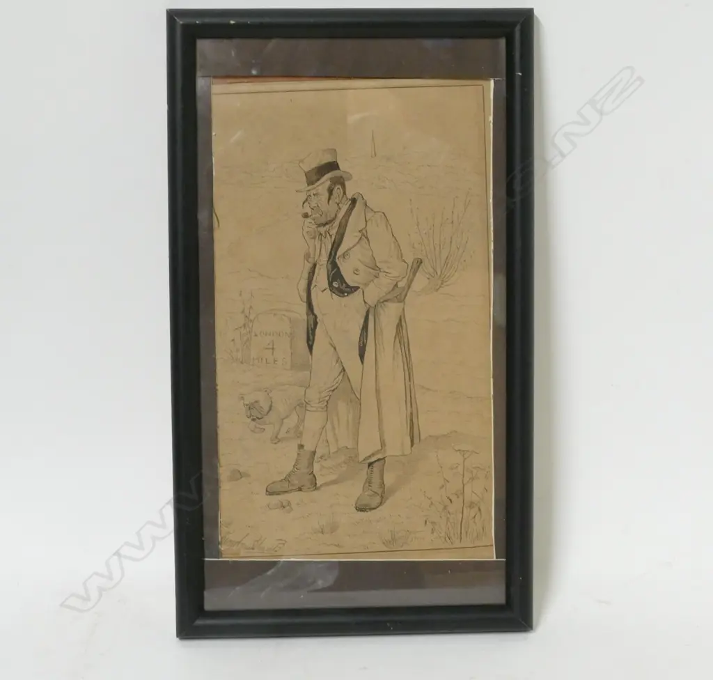 A George Cruikshank (1792-1878) pen and ink drawing Image 1++