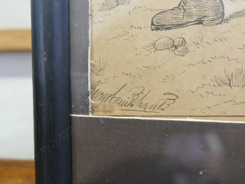 A George Cruikshank (1792-1878) pen and ink drawing Image 1++