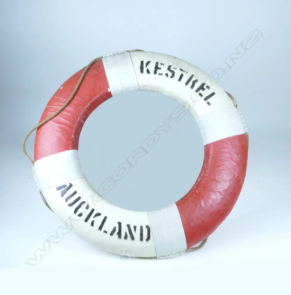 A vintage mid 20thC life ring from the Auckland Ferry 'Kestrel' Image 1++