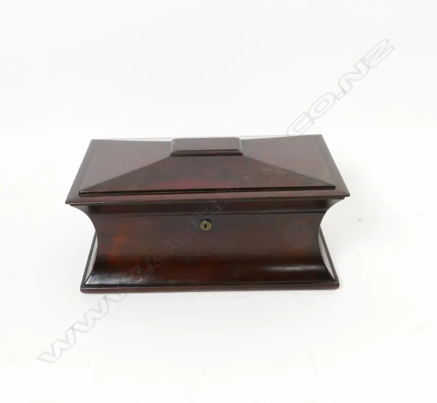 A Regency rosewood tea caddy Image 1++
