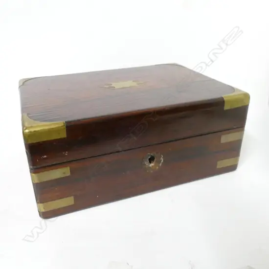 A Victorian rosewood dressing case