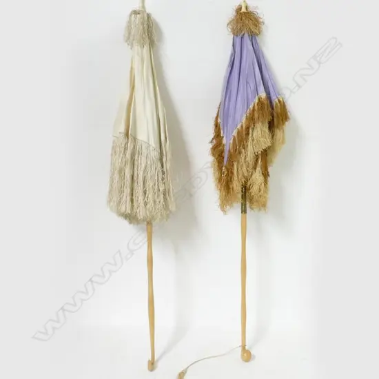 Two early Victorian 'carriage' parasols