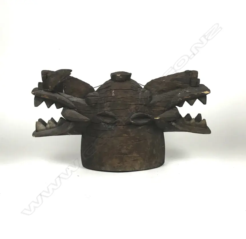 An African Senufo Janus helmet mask Image 1++