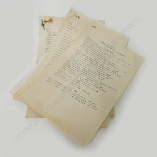 A selection of archived materials pertaining to the Wahine