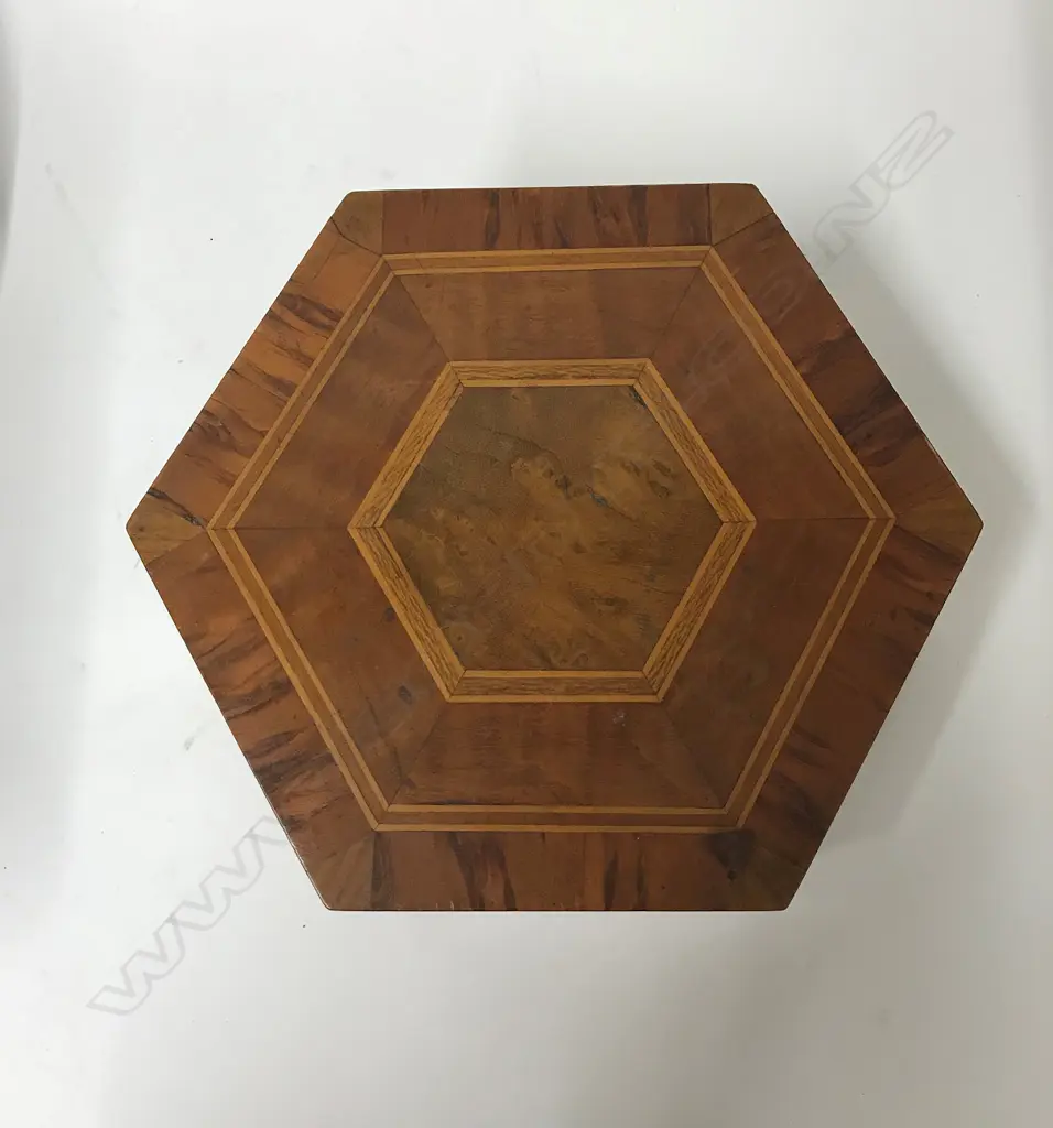 A hexagonal native woods shaped box Image 1++