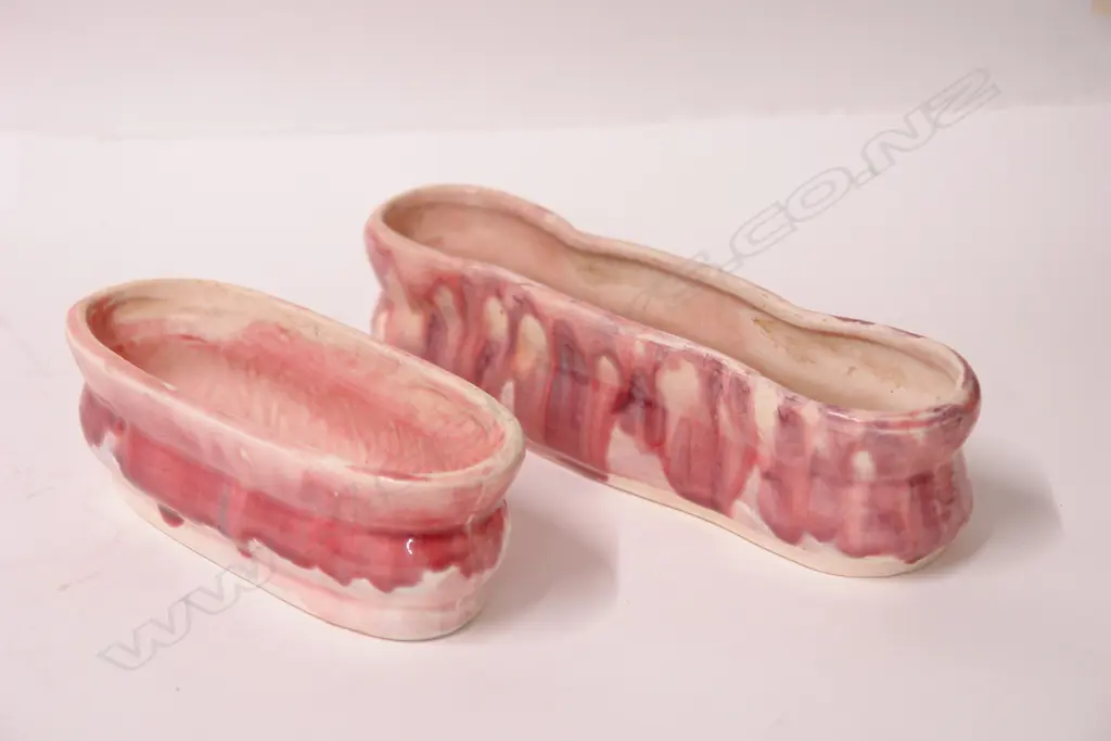 Two Briar Gardner trough form vases Image 1++