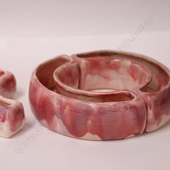 Three Briar Gardner curved trough form vases