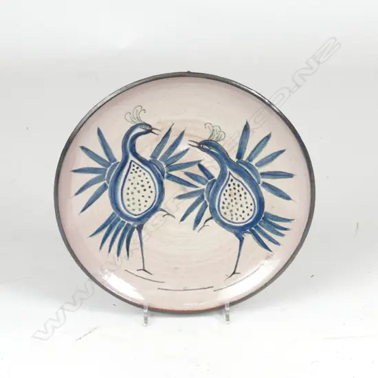 Elizabeth Lissaman hand painted wall plate