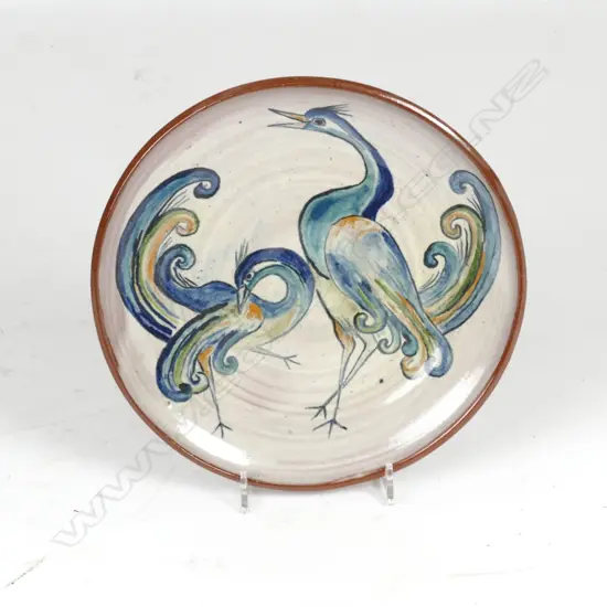 Elizabeth Lissaman hand painted wall plate