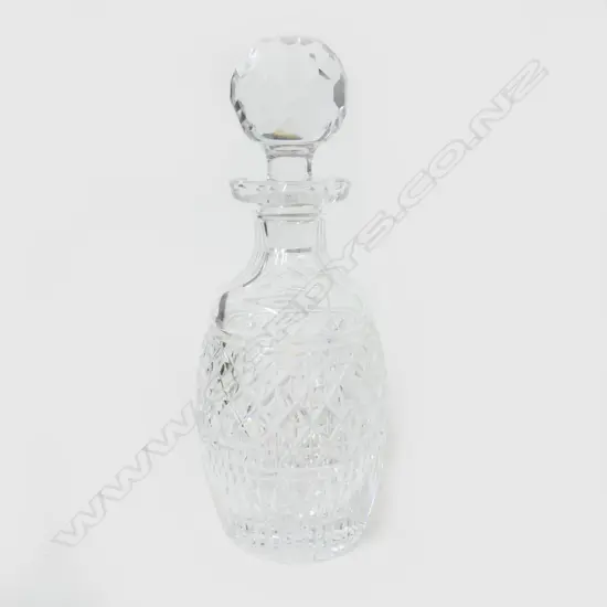 A Waterford cut crystal decanter