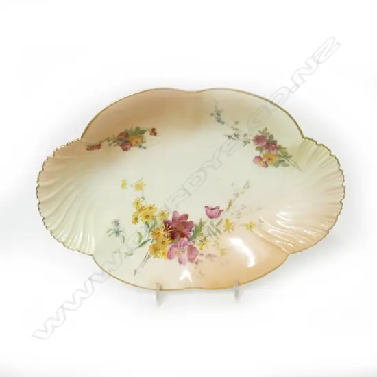 A Royal Worcester hand painted dish