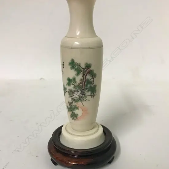A small ivory vase