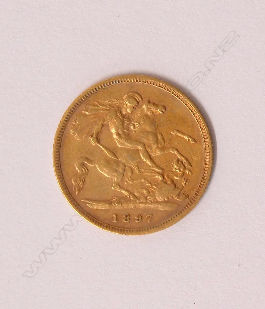 A 1897 gold half-sovereign Image 1++