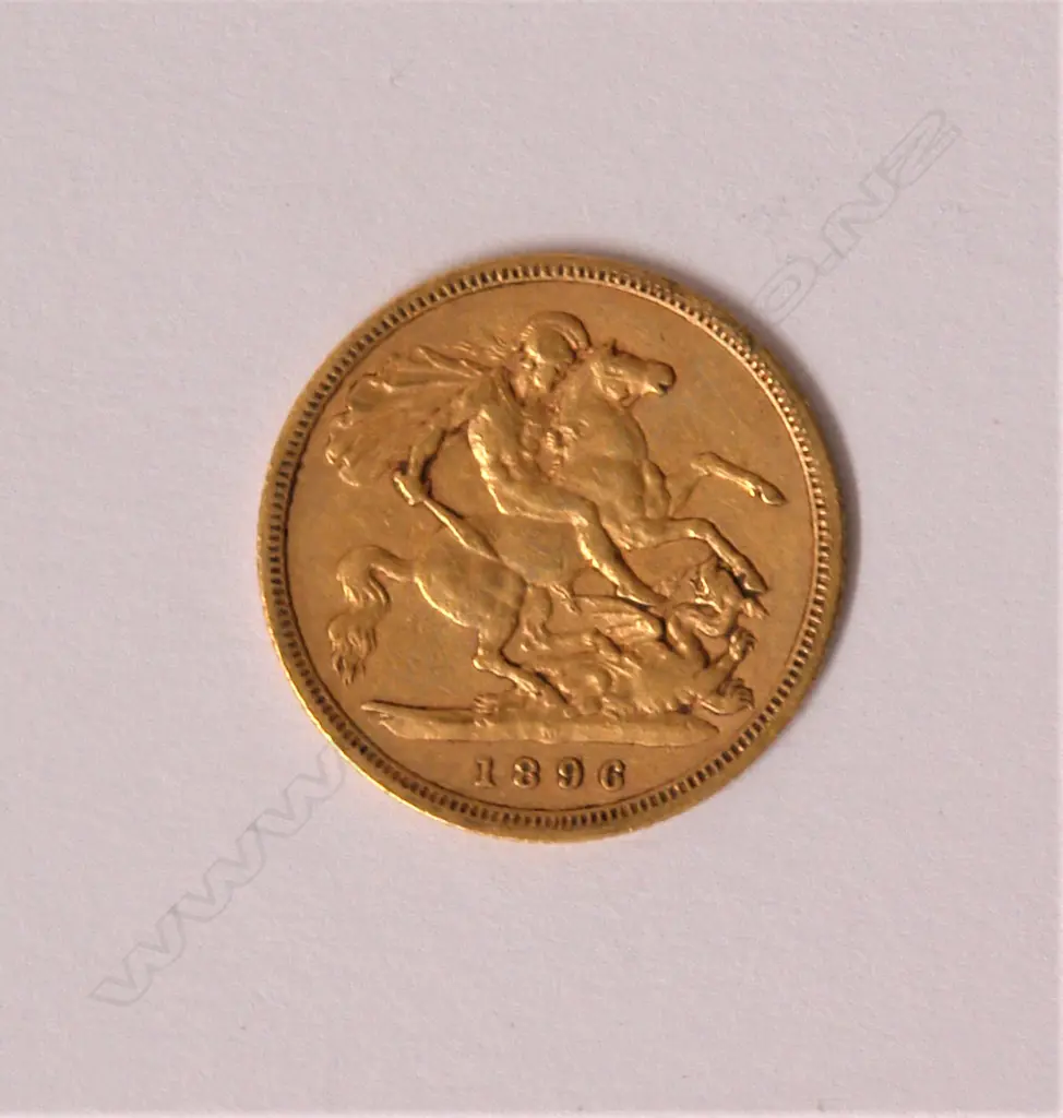 An 1896 gold half-sovereign Image 1++