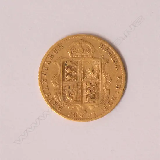An 1892 gold half sovereign