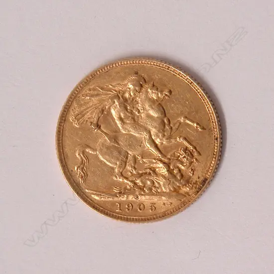 A 1905 gold full sovereign