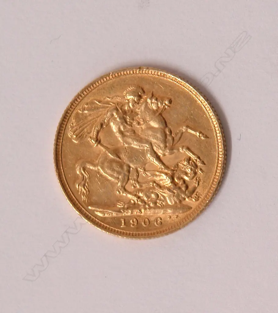 A 1906 gold full sovereign Image 1++