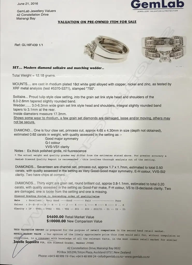 Two contemporary diamond encrusted rings Image 1++