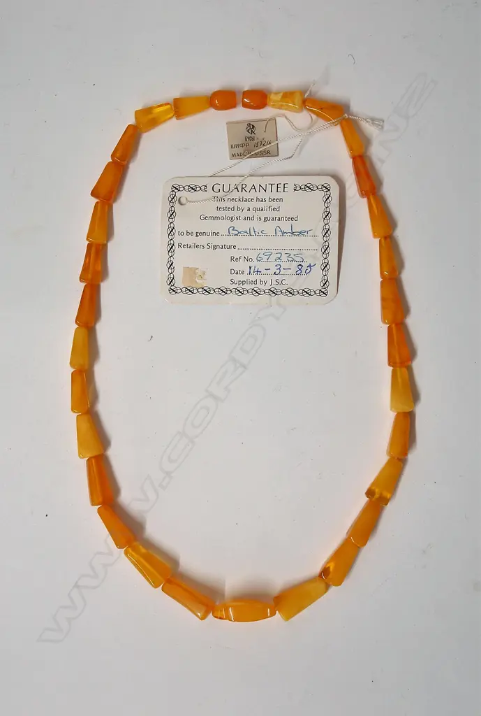 A Baltic amber bead necklace Image 1++