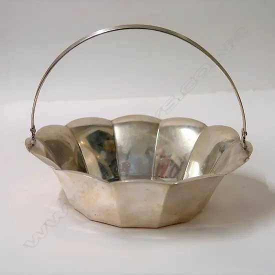 An early/mid-20thC Tiffany & Co. silver basket
