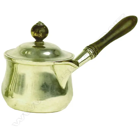 A George III silver lidded brandy warmer