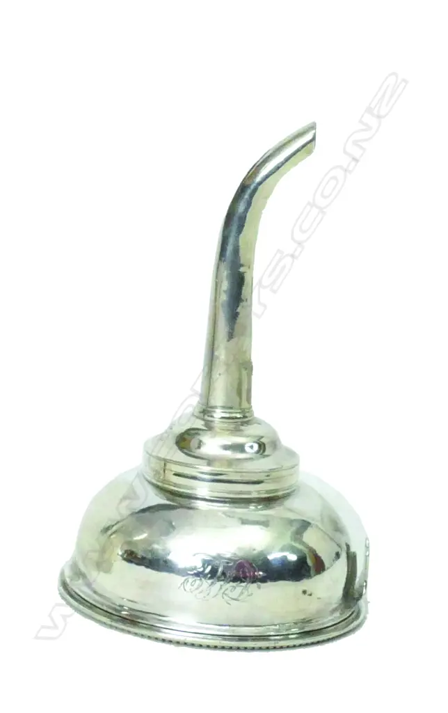 A George III silver wine funnel Image 1++