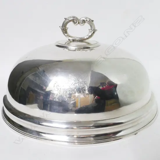 An Old Sheffield Plate meat cover