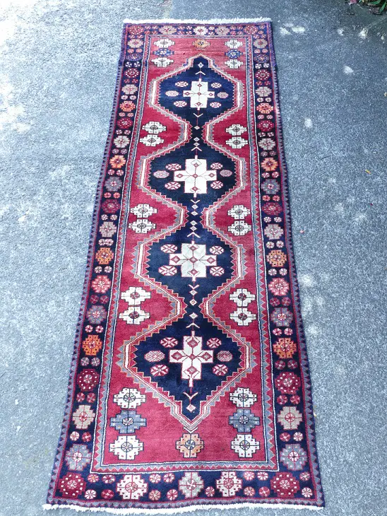A Persian hand knotted runner Image 1++