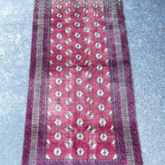 A hand knotted Baluchi