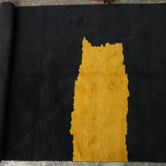 An unusual hand knotted Nepalese Gabbeh rug