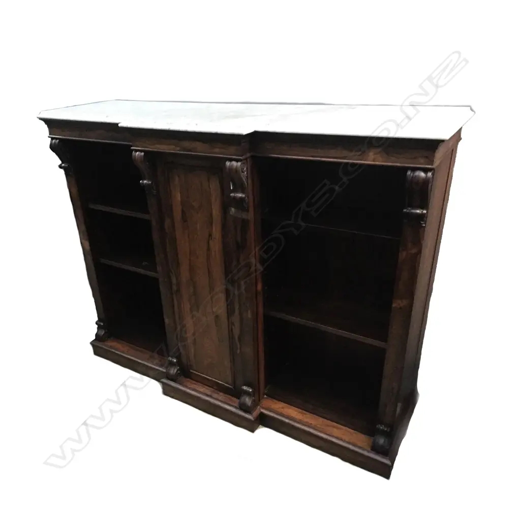 A Victorian rosewood sideboard collector's cabinet Image 1++