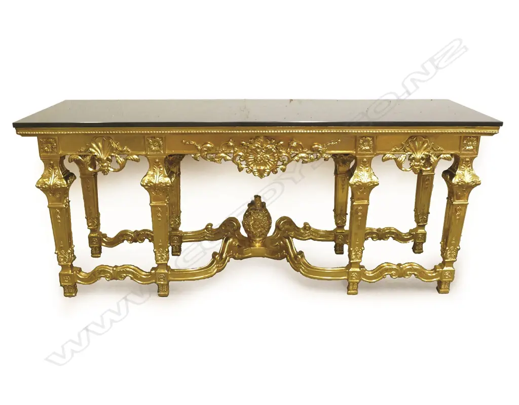 A large modern impressive console table of French baroque style Image 1++