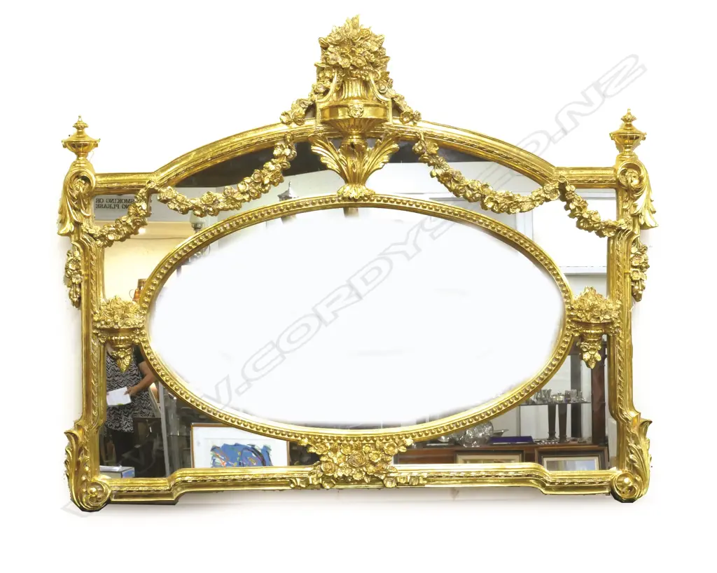 A decorative modern wall mirror of French style Image 1++
