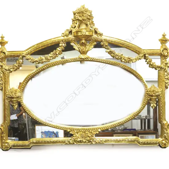 A decorative modern wall mirror of French style