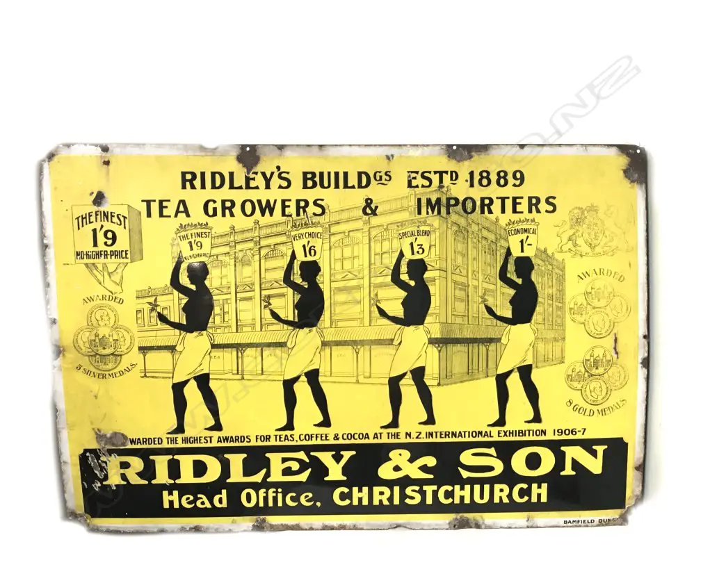 A vintage enamel sign Image 1++