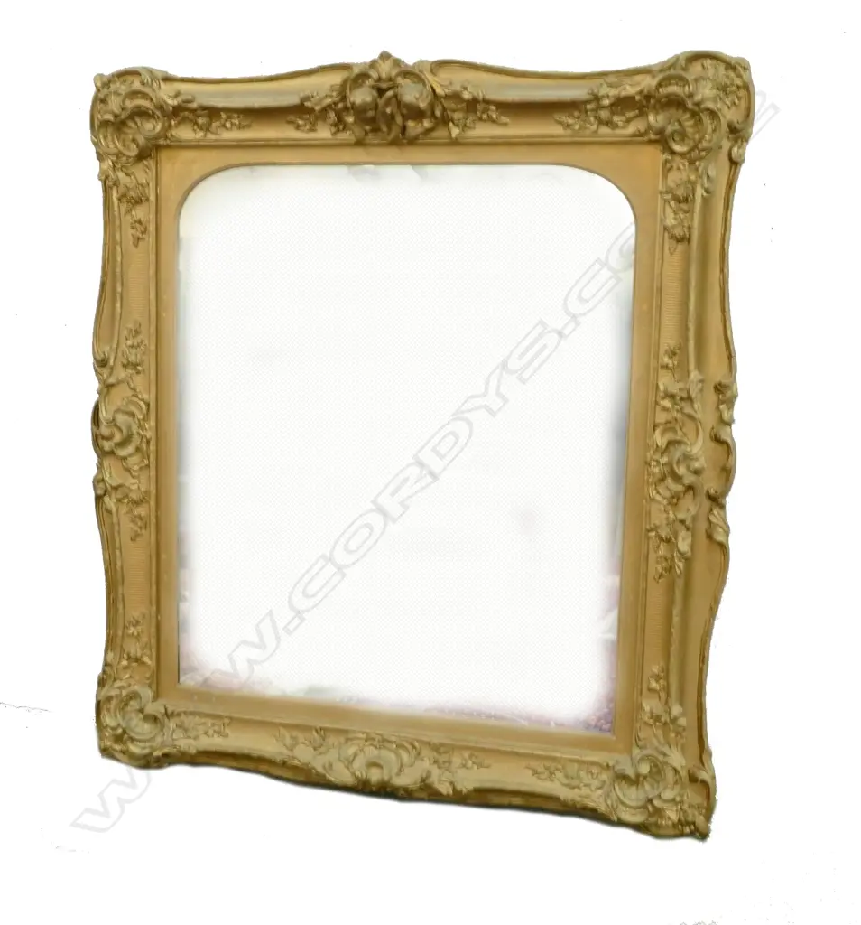 A large 19thC gilt overmantel mirror Image 1++