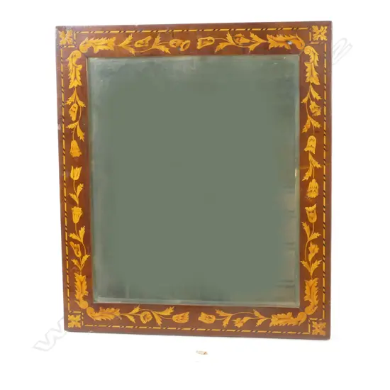 A 19thC mahogany mirror