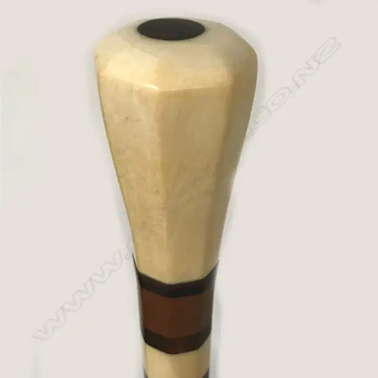 A 19thC whalebone walking stick