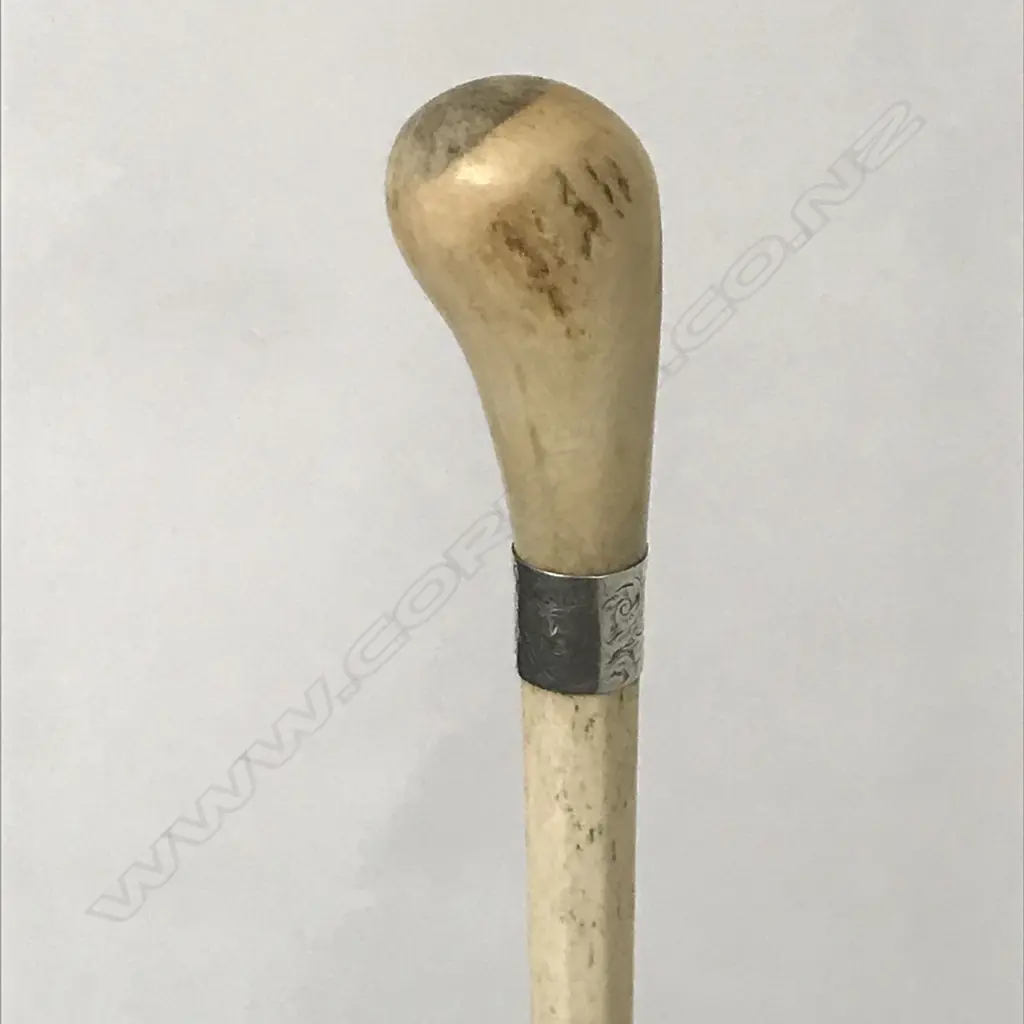 A 19thC whalebone walking stick Image 1++