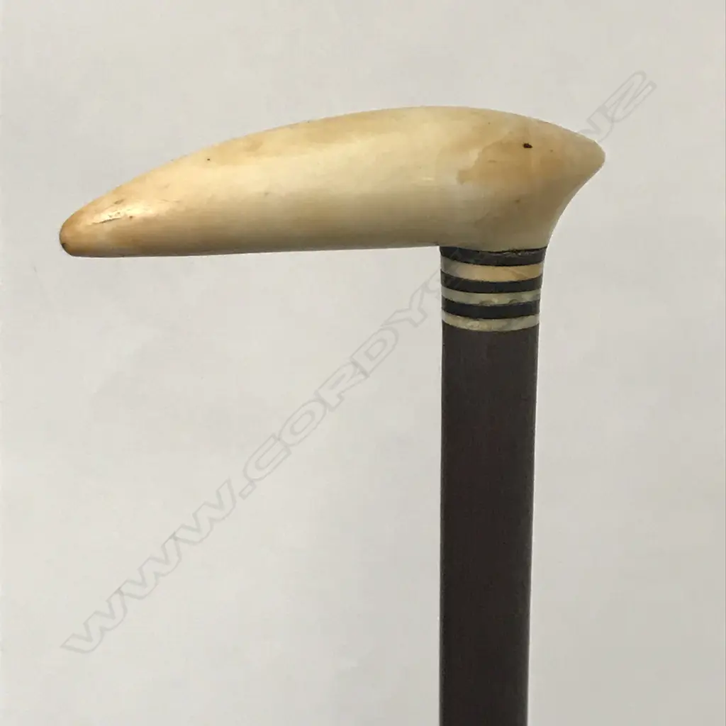 A marine ivory handled walking stick Image 1++
