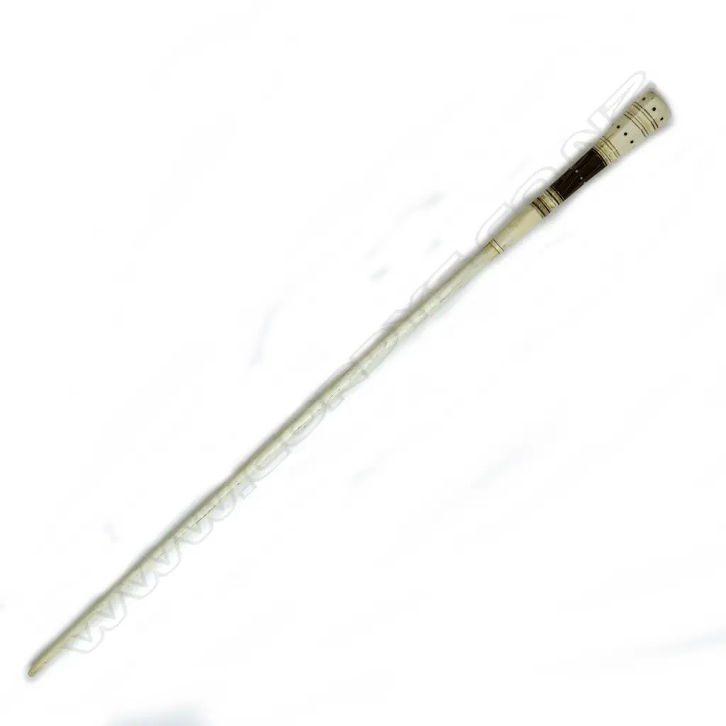 A 19thC whalebone walking stick Image 1++