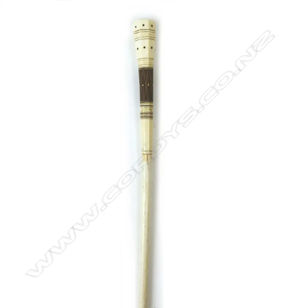 A 19thC whalebone walking stick Image 1++