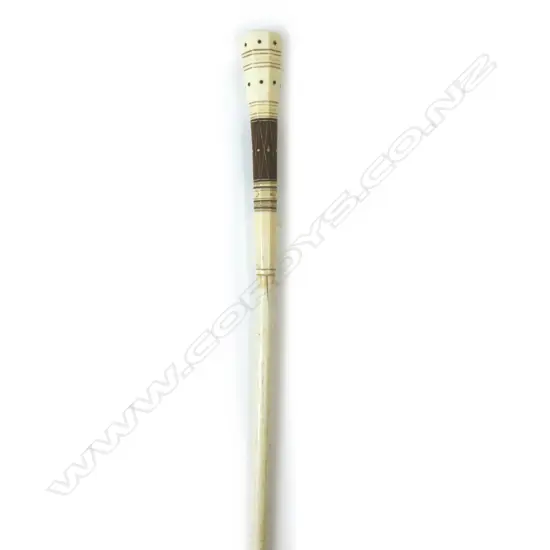 A 19thC whalebone walking stick